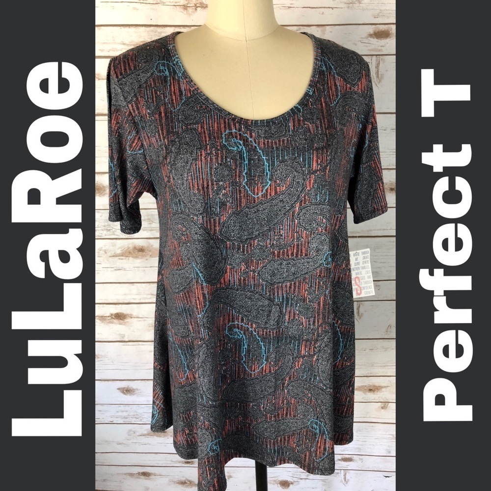 LuLaRoe Grey Perfect T top